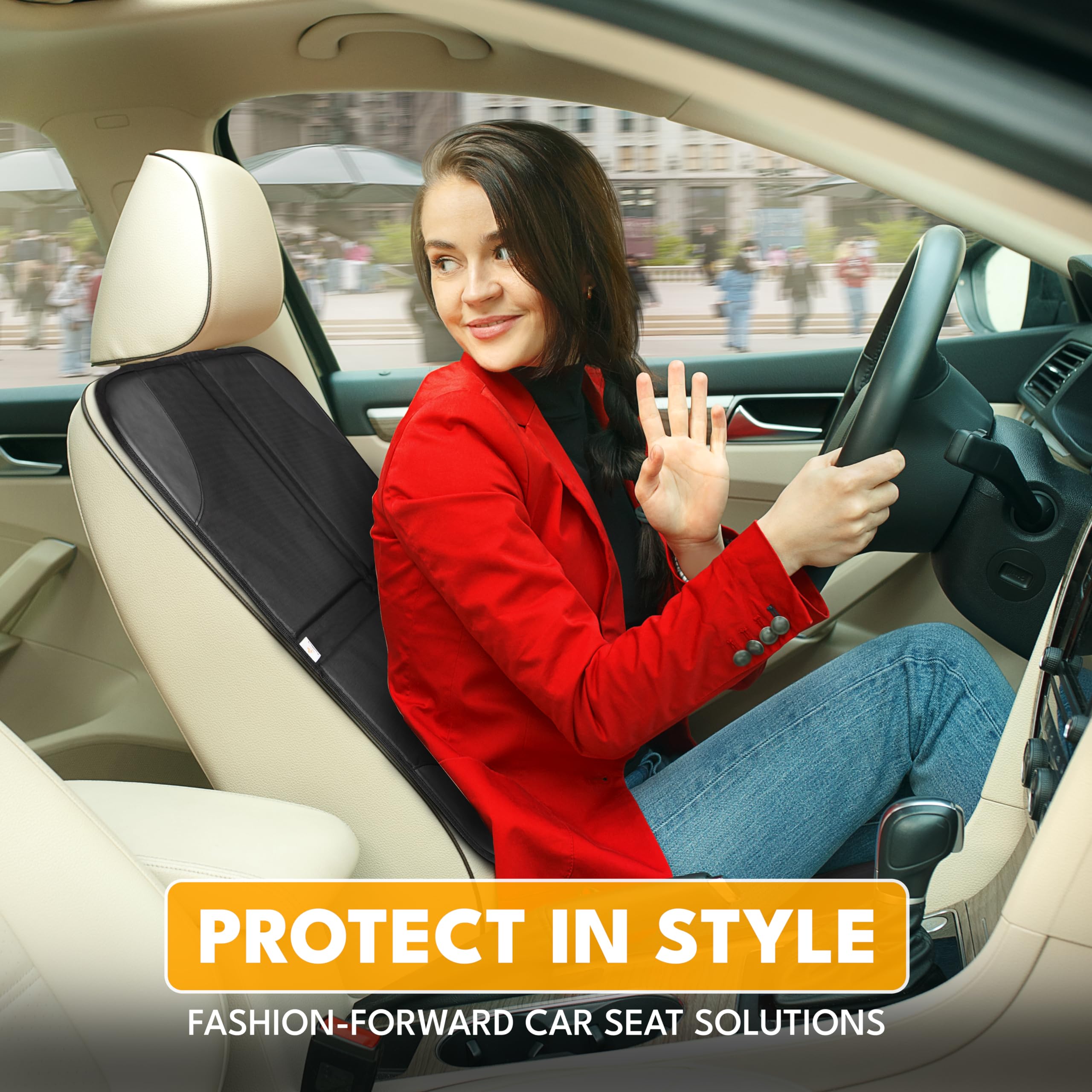 Child Car Seat Protector for Leather and Fabric Upholstery