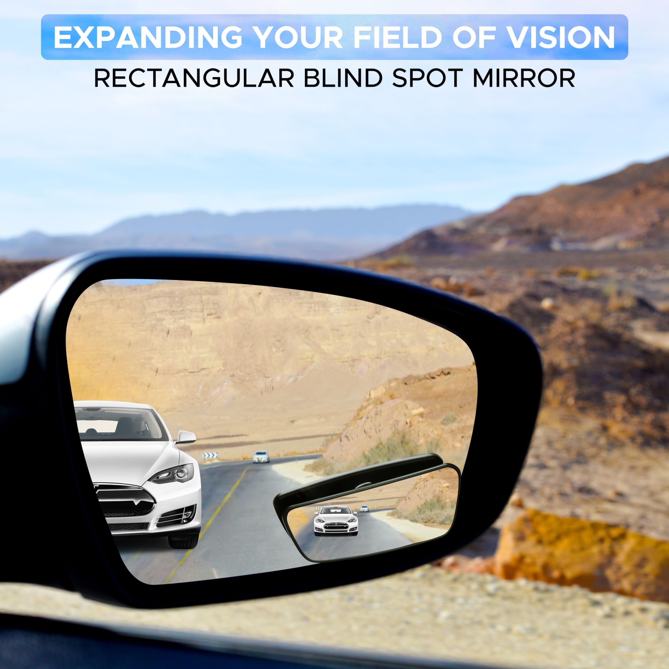 Car blind spot mirror 2 pack EcoNour rear view enhancement for trucks