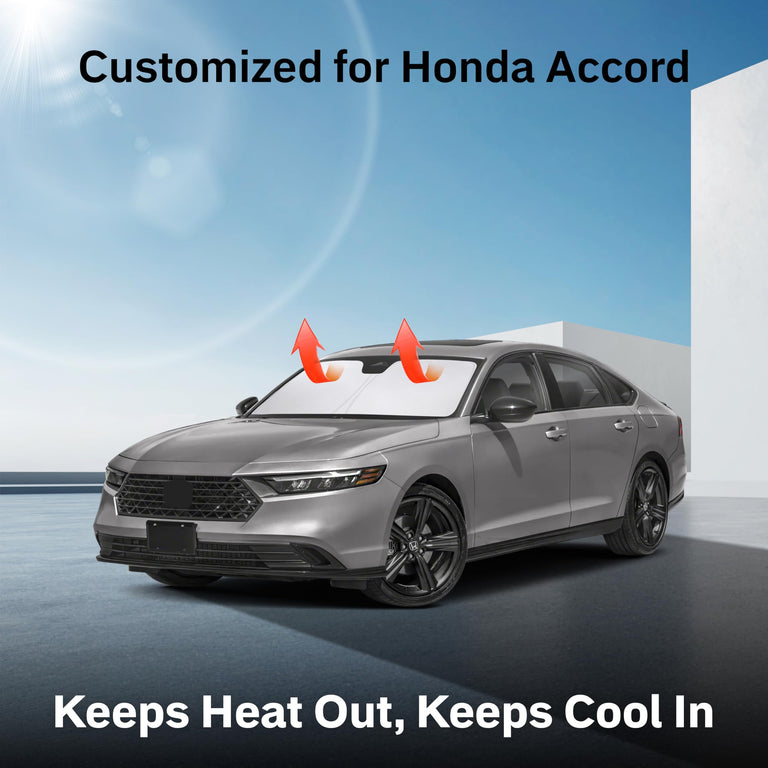 EcoNour Honda Accord Windshield Sunshade keeps sedan interior cool