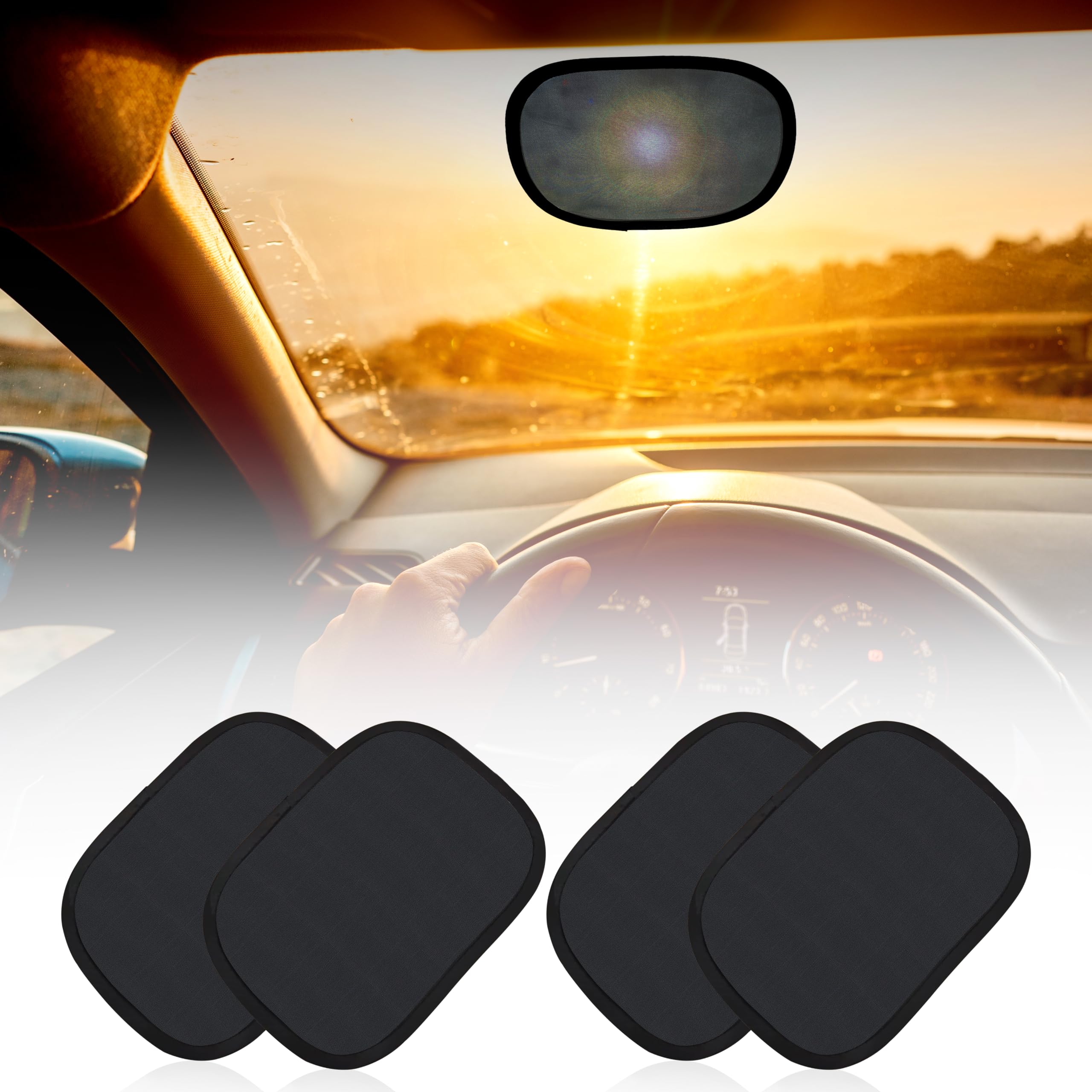 EcoNour Cling Sun Shade for Car Window and Windshield