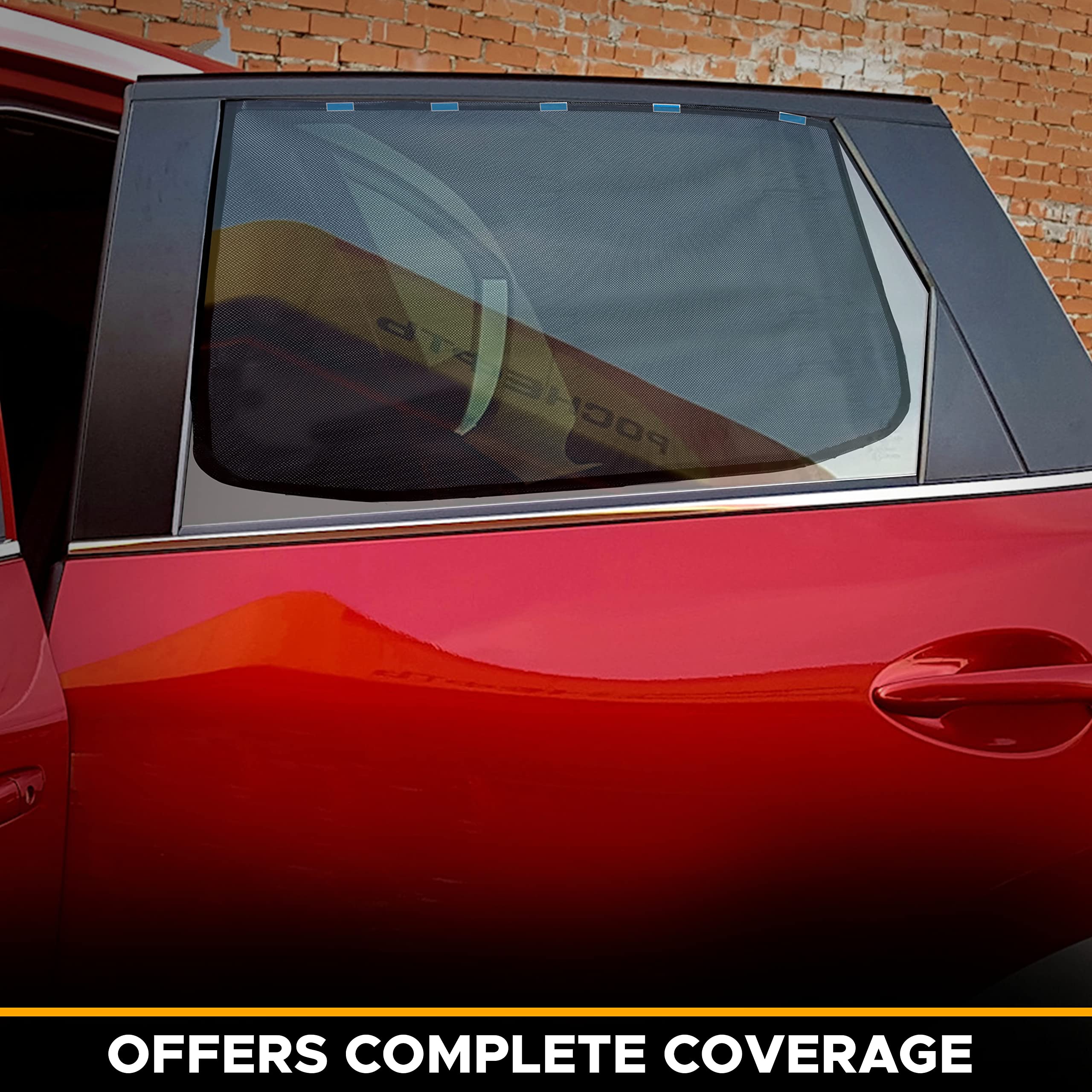 Compact Magnetic Car Side Window Sun Shade for cars, SUVs, and trucks.