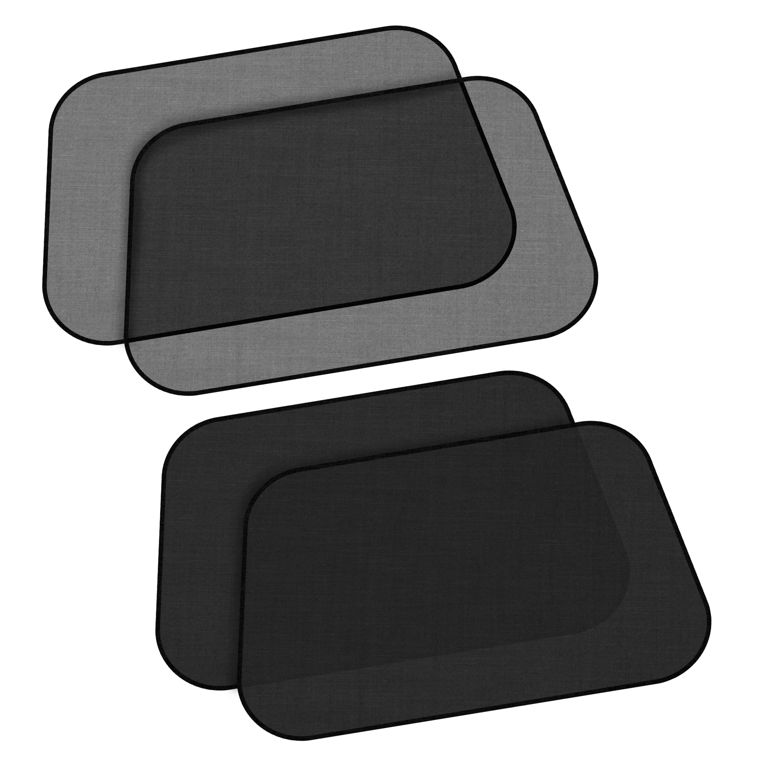 Car Window Shades for Baby (2 Pack Transparent) | EcoNour Medium 20