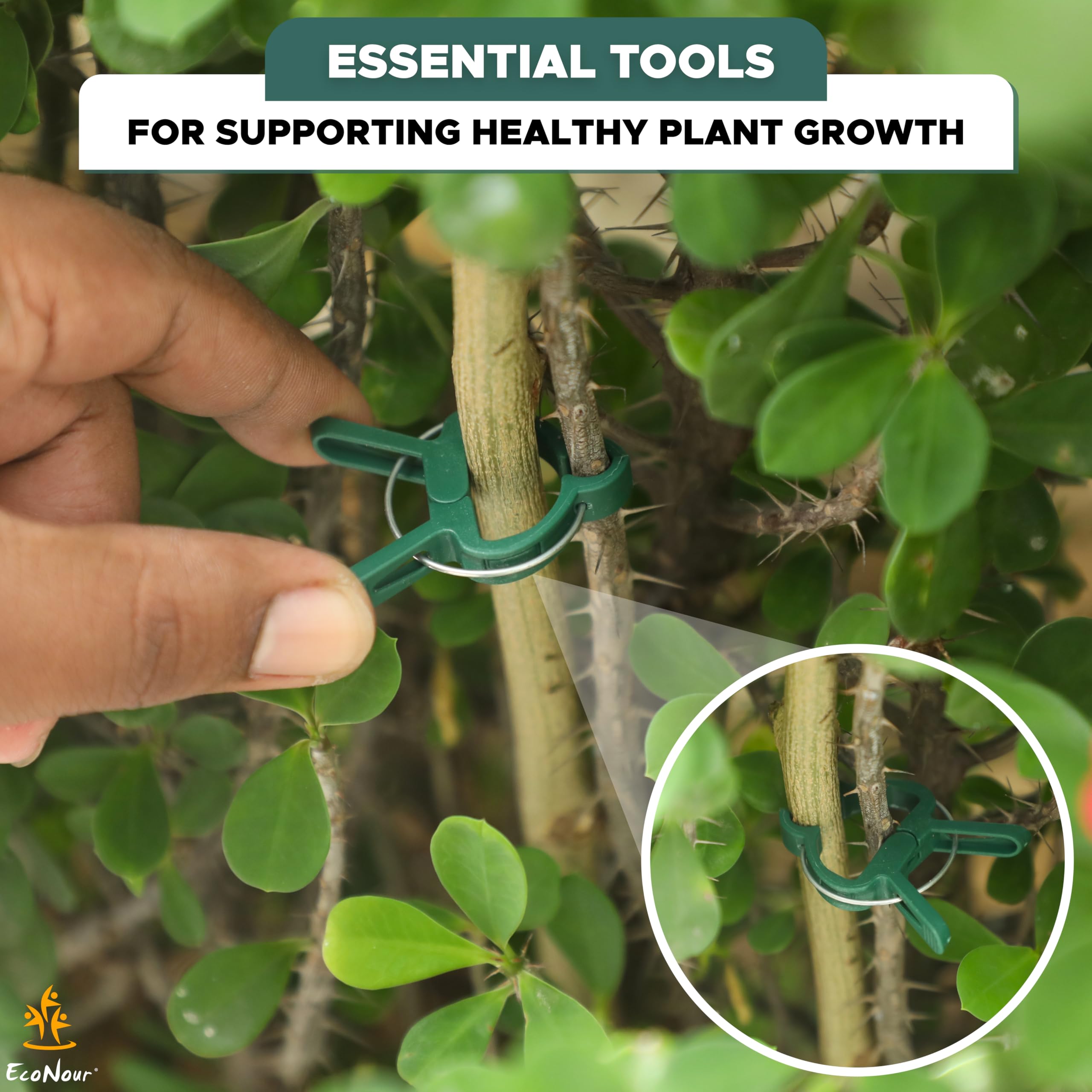 Garden clips for tomato plants and vines