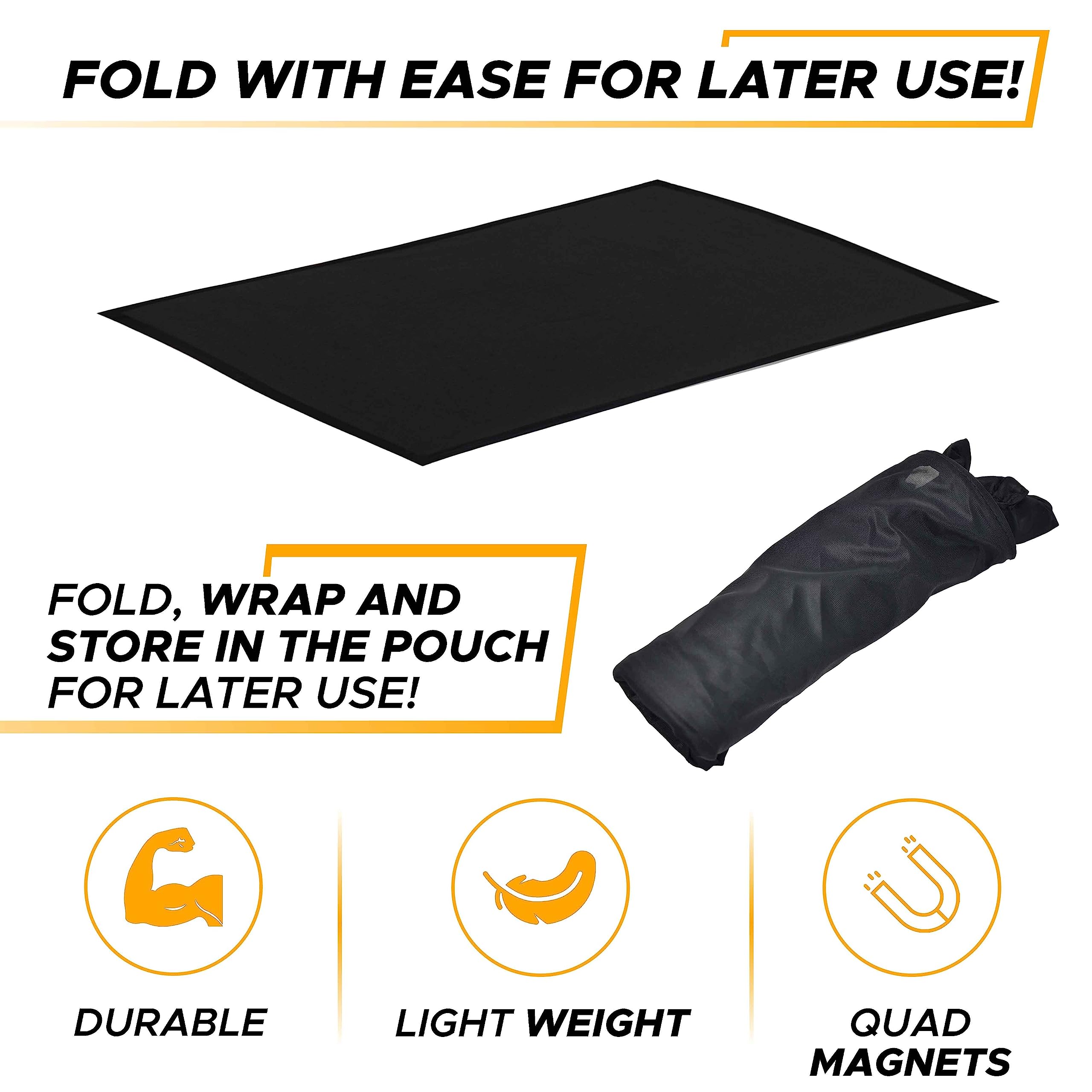 EcoNour Magnetic Car Sunroof Sunshade with mesh design