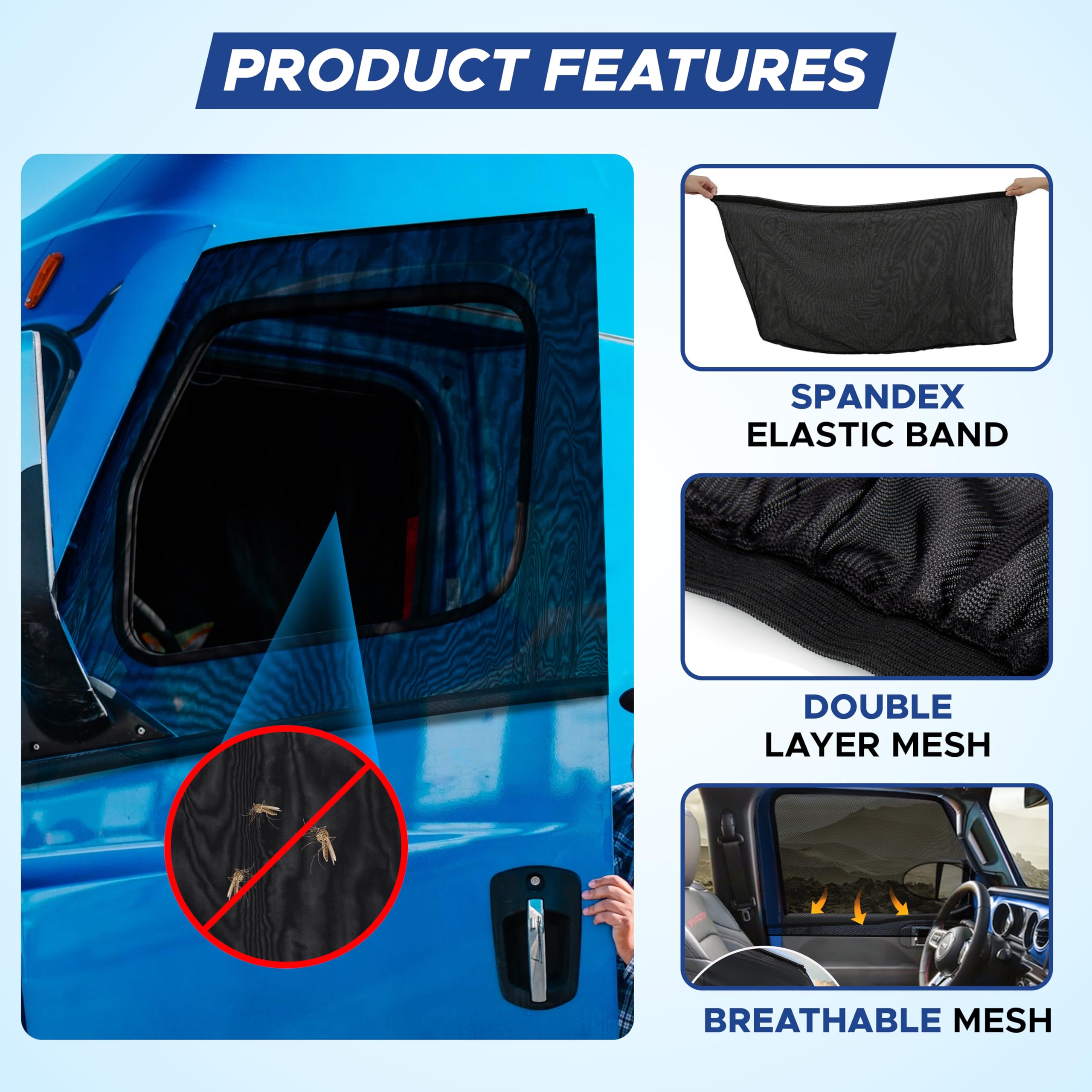 Truck Side Window Shade | EcoNour Protects Drivers from UV Rays & Sun Glare