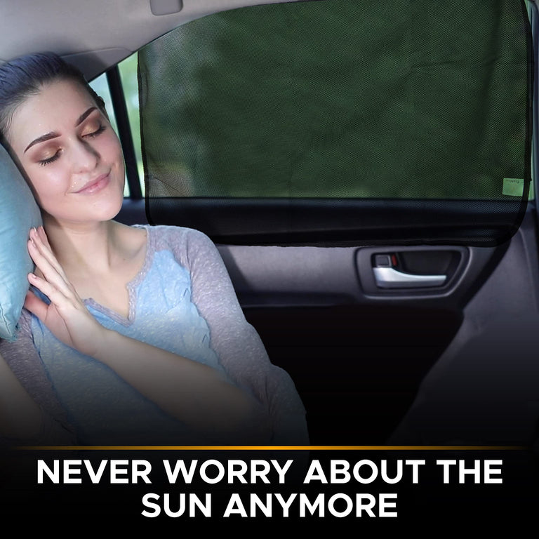 Magnetic Side Window Sunshade 2 Pack for cars, SUVs, and trucks.