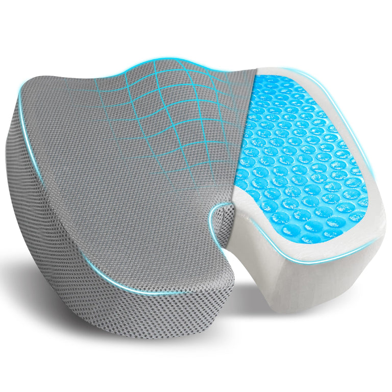 gel seat cushion EcoNour office chair support for back pain relief