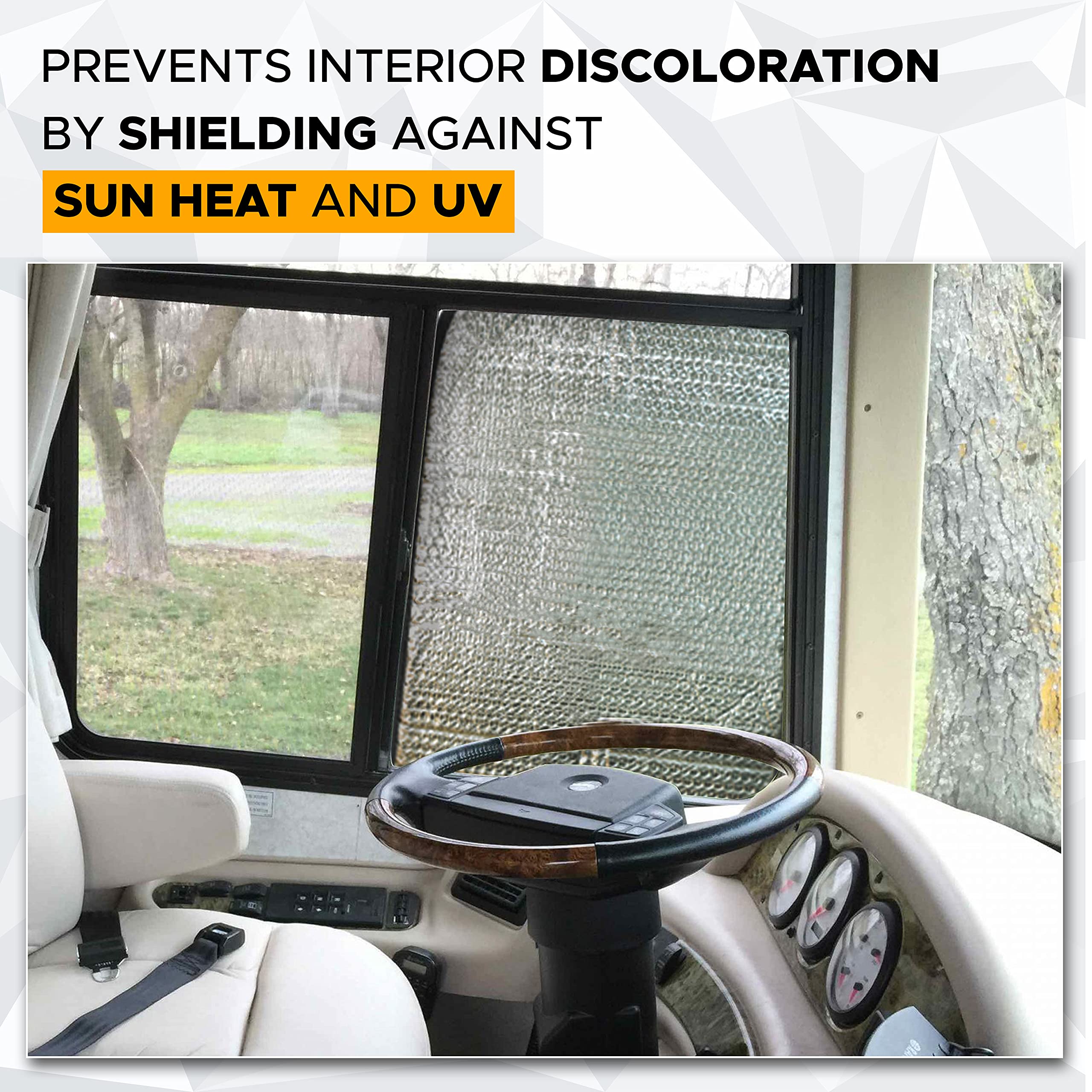 EcoNour RV Window Shade UV blocking trailer window accessory for campers