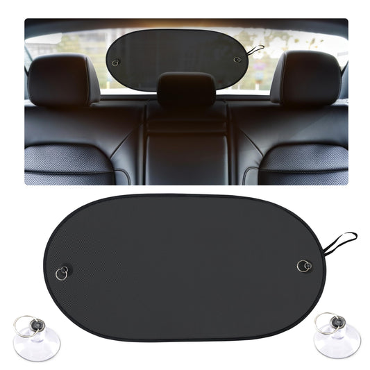 EcoNour Back Window Sun Shade for Car | Rear Window Shade with 99% Sun Protection from UV and Heat | Sun Shade for Car Window Baby Offers Complete Coverage for Rear Windshield | Medium (39"x19")