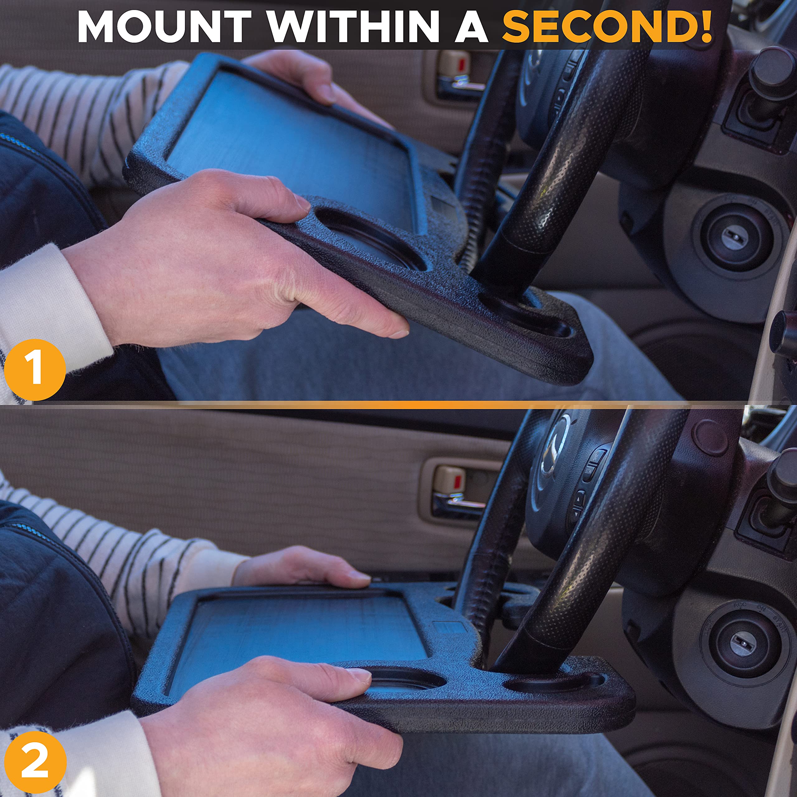 2 in 1 Car Steering Wheel Desk EcoNour for Work & Dining