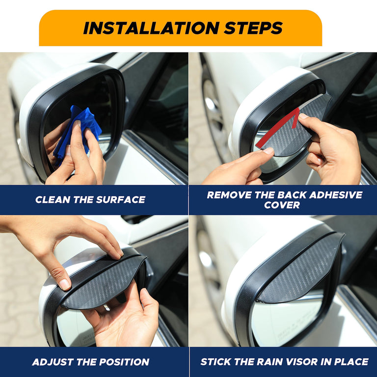 Blind spot car mirror 2 pack EcoNour adjustable wide angle mirror accessory