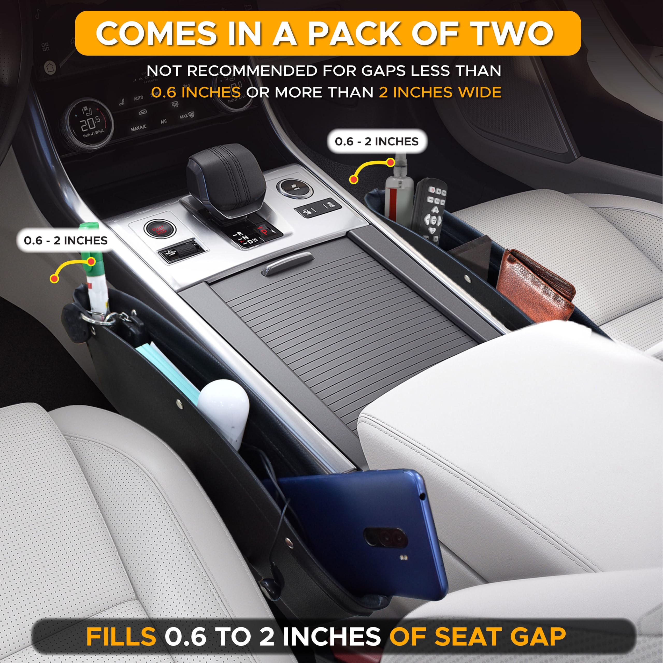 Universal Car Seat Organizer for front center console