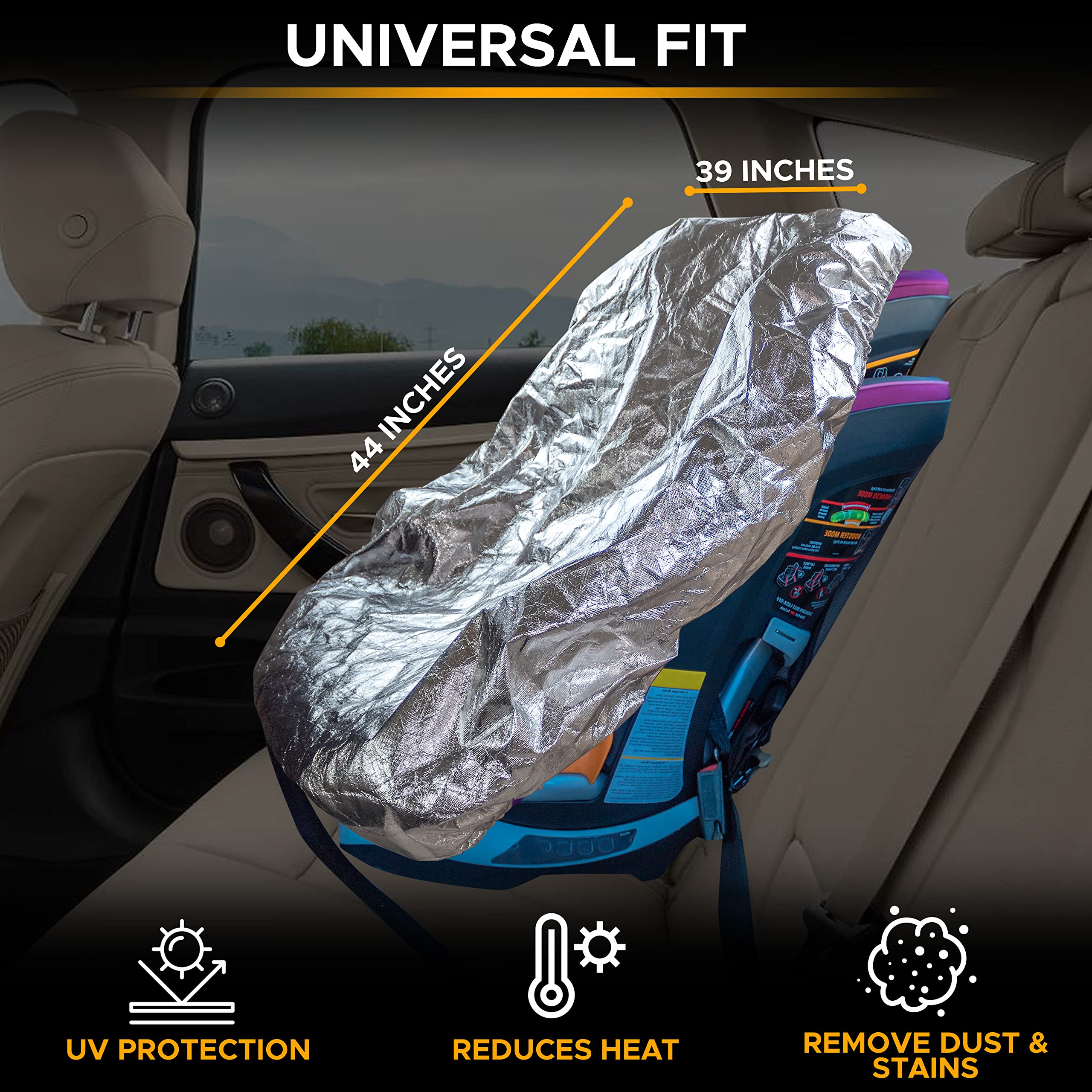 EcoNour Baby Car Seat Sun Shade Cover for UV Protection
