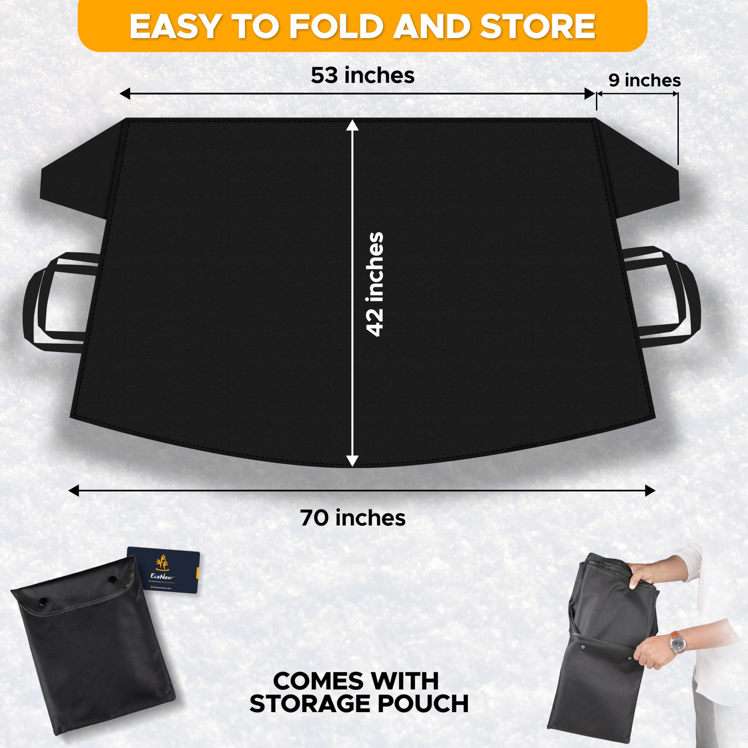Winter protection Windshield Snow Cover Medium (69
