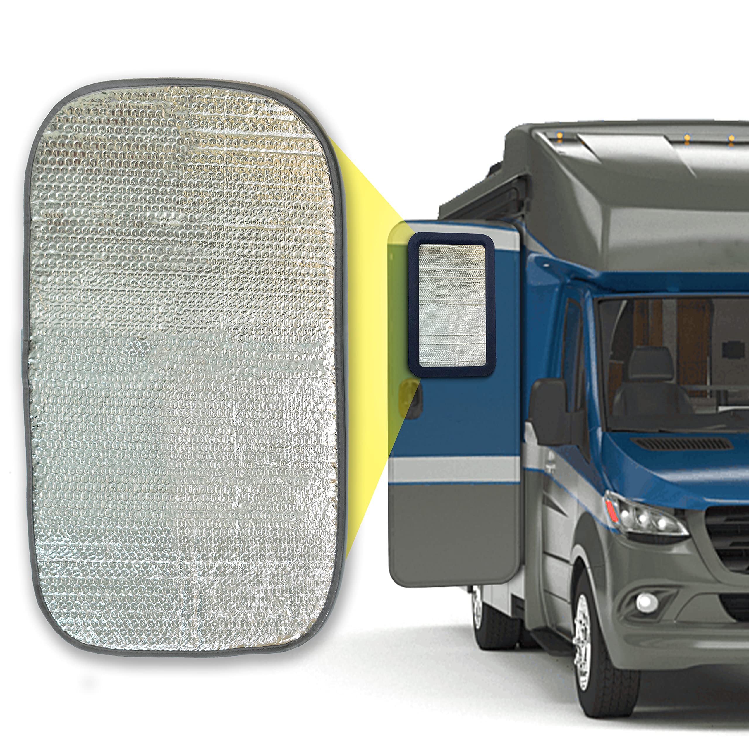EcoNour RV Window Shade 25x16 inches for camper trailer windows UV protection