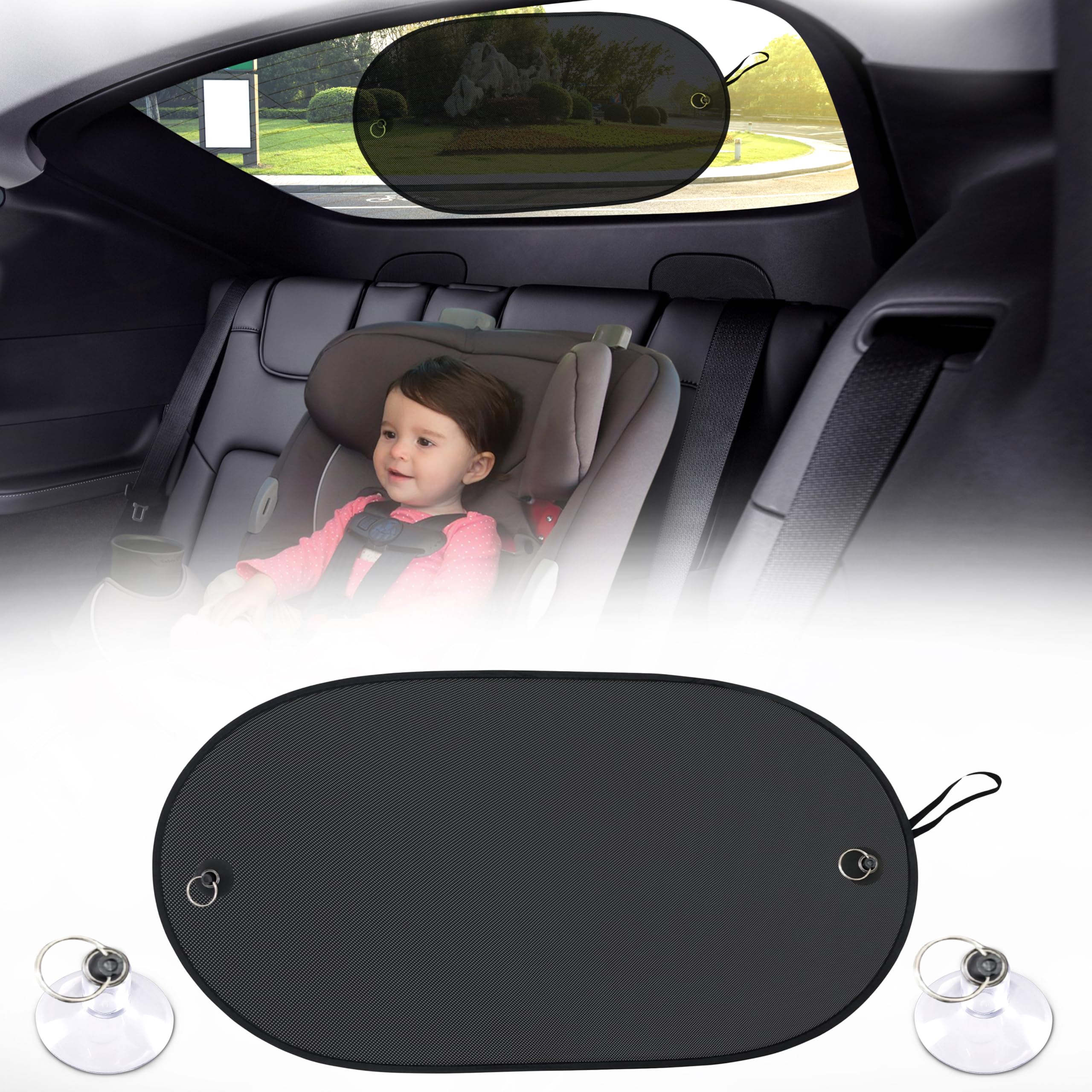Car rear windshield Back Window Sun Shade with UV protection