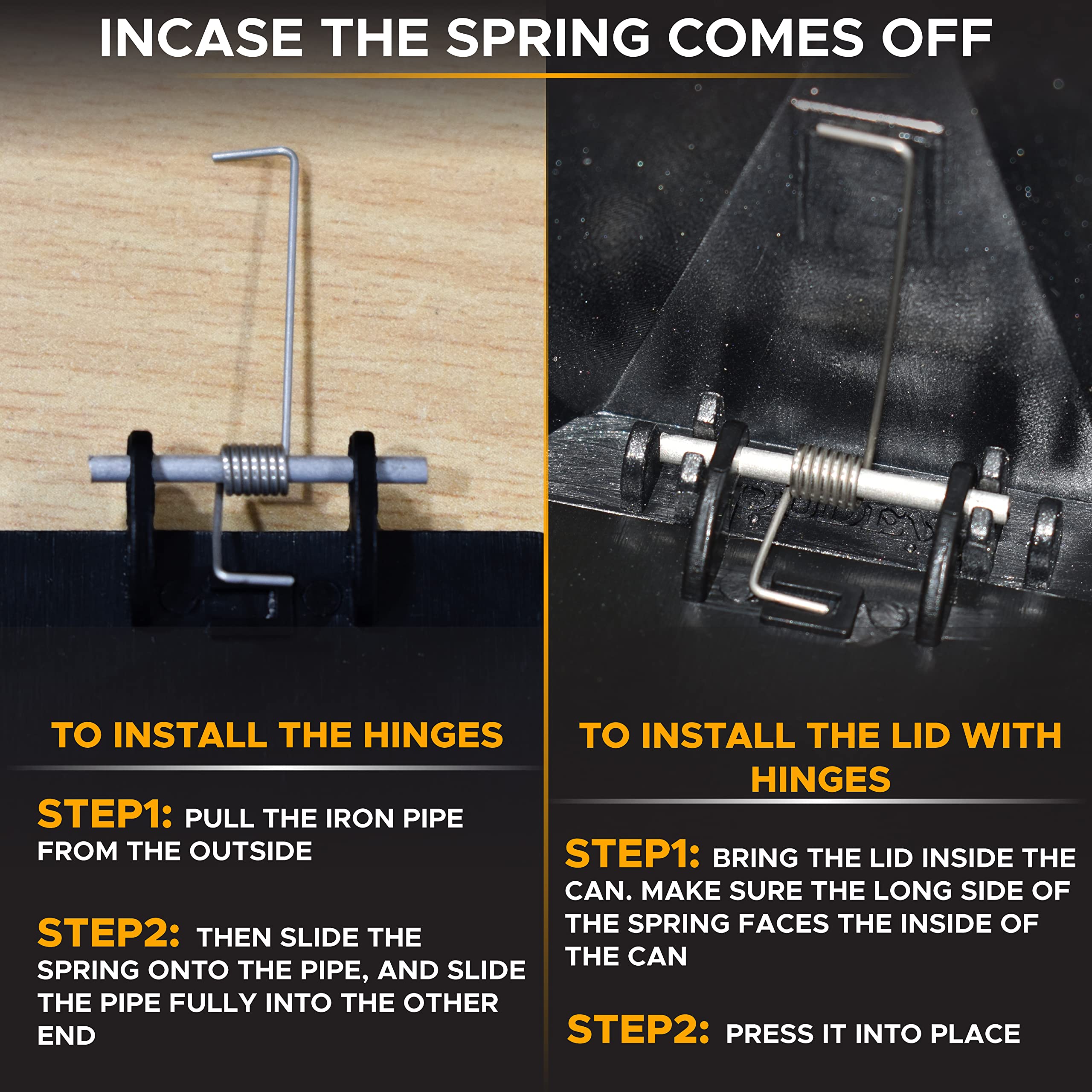 Compact Mini Trash Can 2 Pack for car interiors