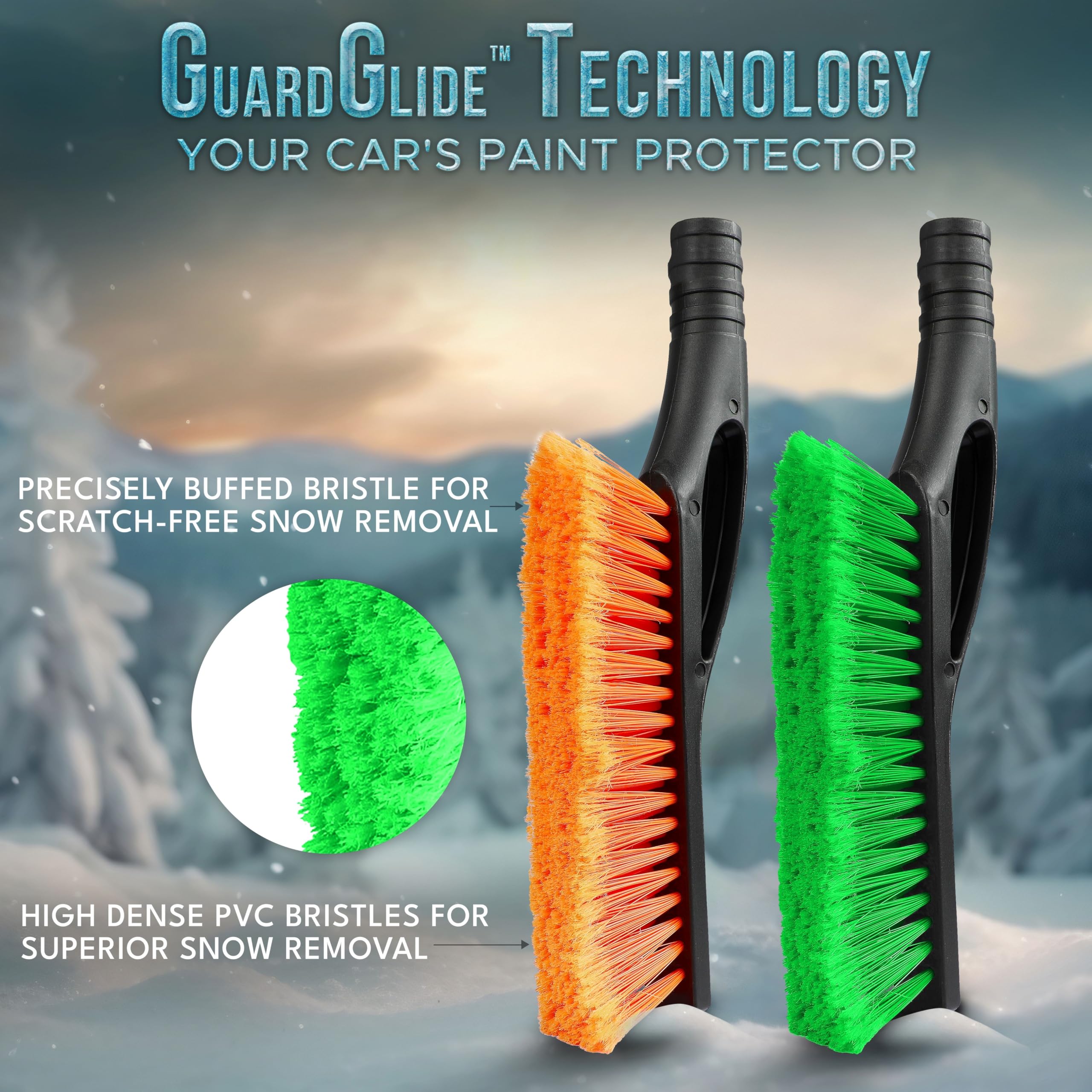 Aluminum Snow Brush with Ice Scraper | EcoNour 27