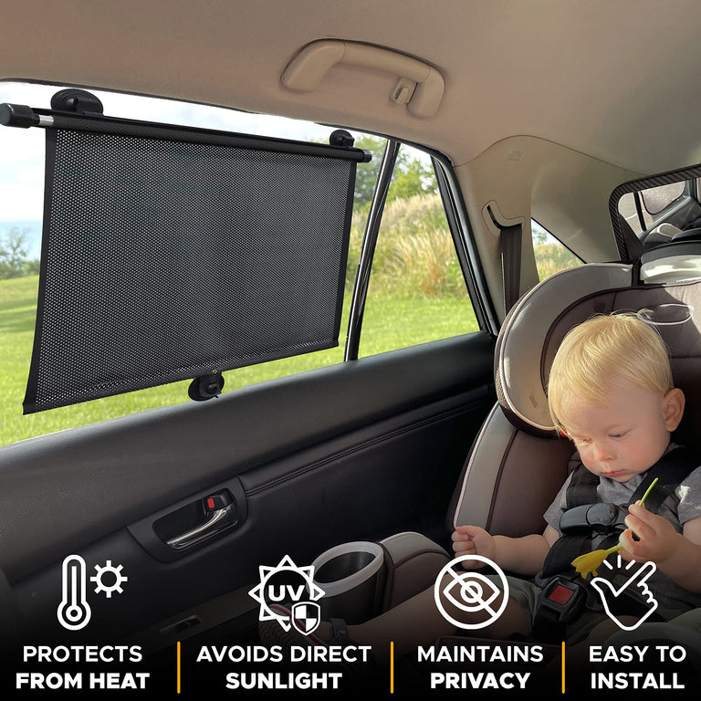 Car Window Shades – Blocks UV Rays & Glare, 2 Pack 18