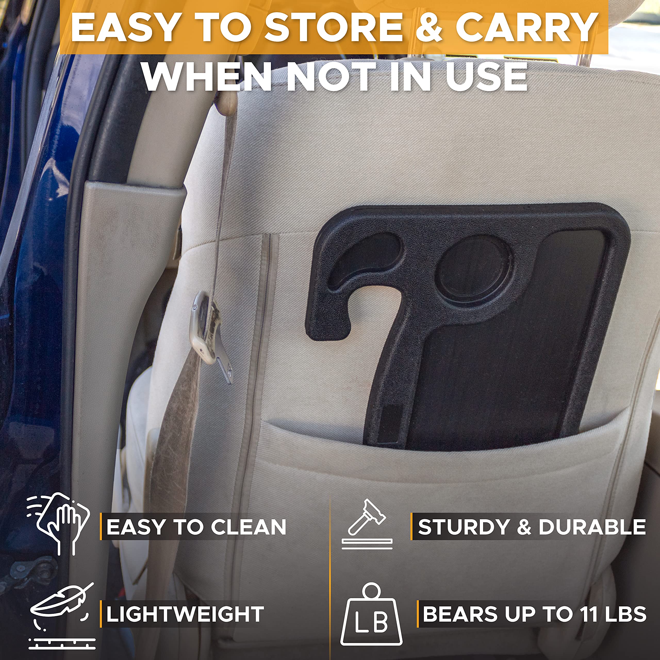 2 in 1 Car Steering Wheel Desk EcoNour Portable Work & Food Table