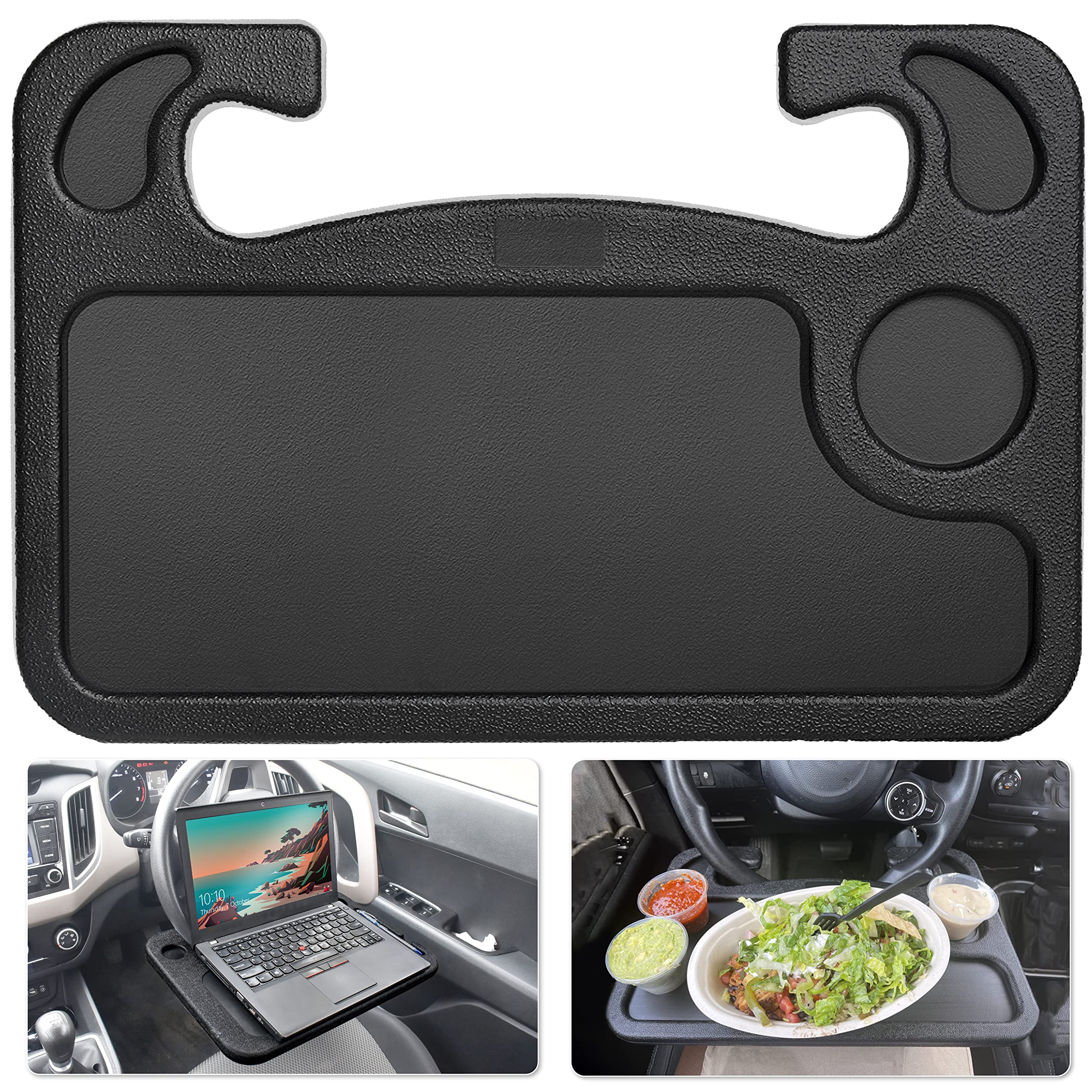2 in 1 Car Steering Wheel Desk EcoNour Laptop & Food Tray
