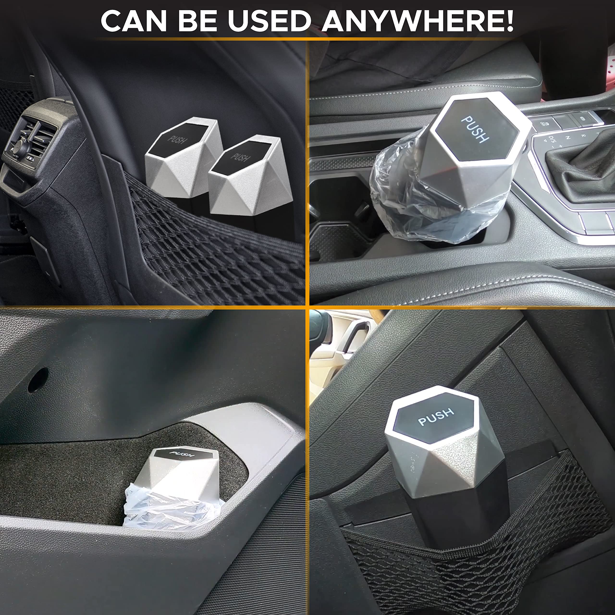 EcoNour Mini Trash Can for trash disposal in vehicles