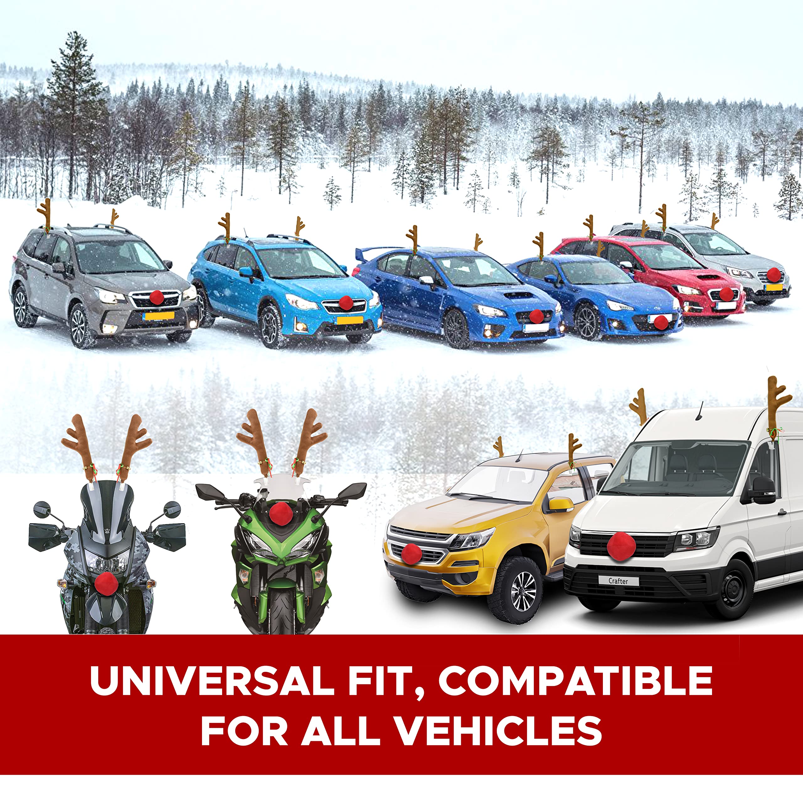 Rudolph Car Reindeer Antlers decoration kit