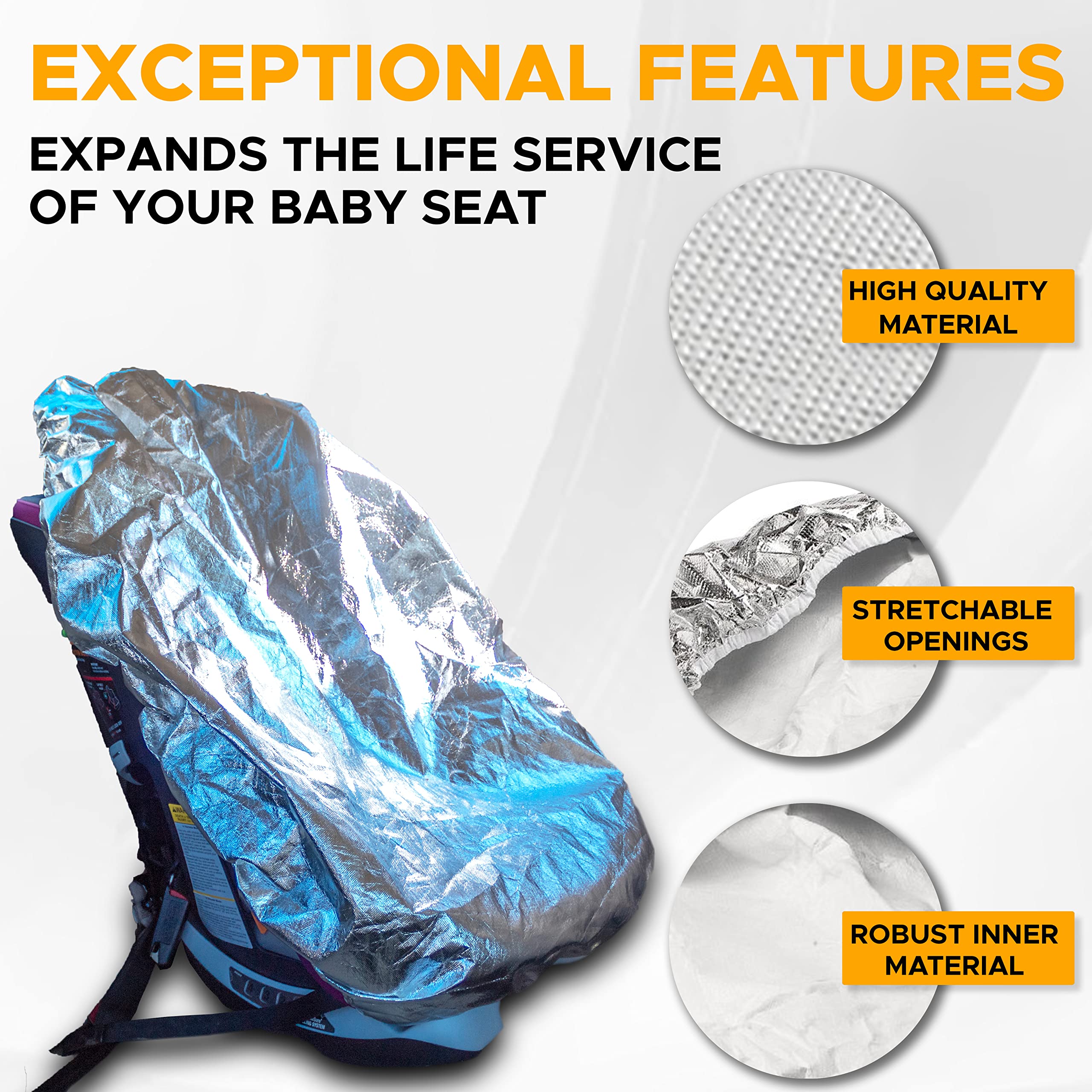 Portable Baby Car Seat Sun Shade Cover for Travel