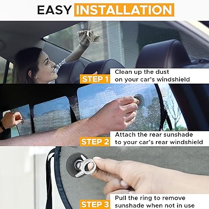 Car Window Sun Shade for Baby Protection 39x19 inches