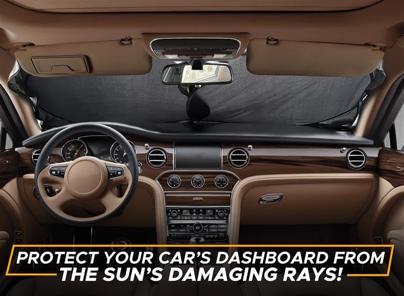 EcoNour car windshield sunshade Medium 64*32 | UV blocks and Lightweight