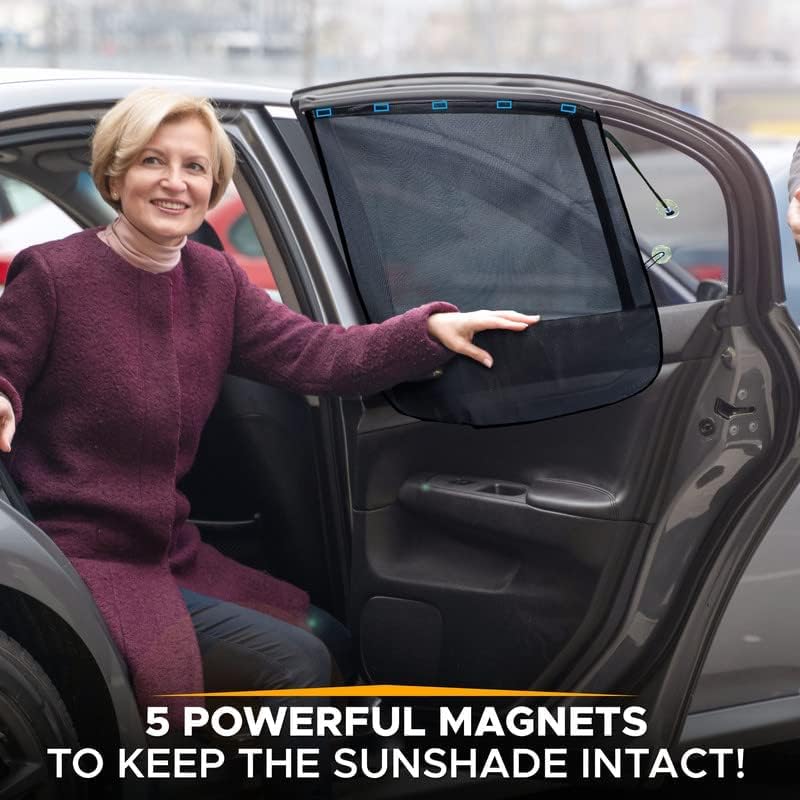 EcoNour Side Window Sun Shade with Magnetic Hooks