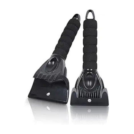 EcoNour Ice Scraper for Car Windshield, 2 Pack snow and frost remover with foam grip.