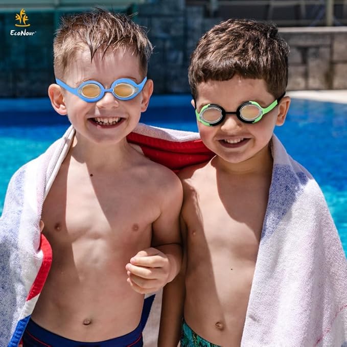 Swimming Goggles For Kids 2 Pack Boys Girls Toddler Age 3 12 Anti Fog UV Protection Goggles for Swimming