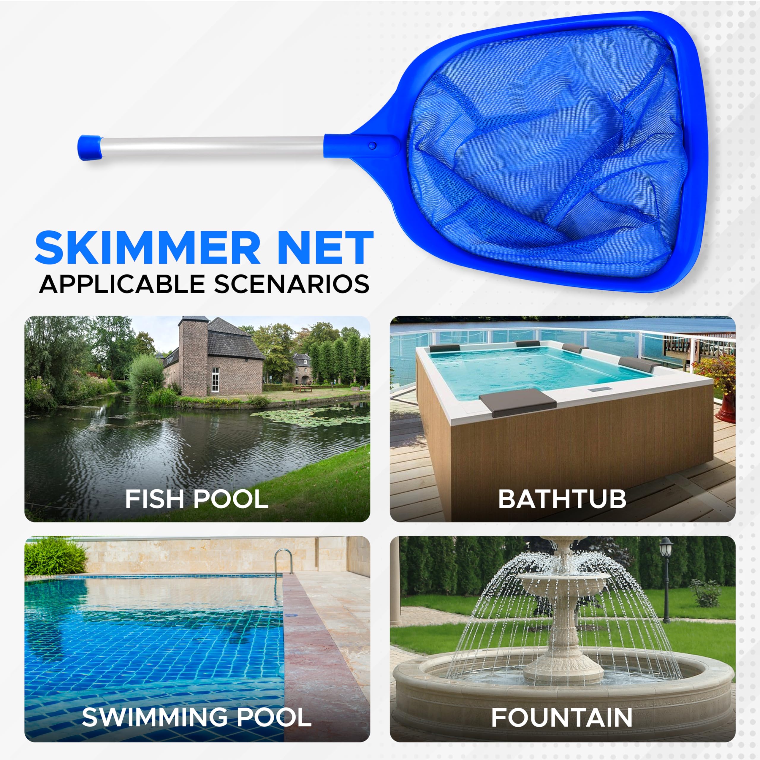 EcoNour Skimmer Net with Pole