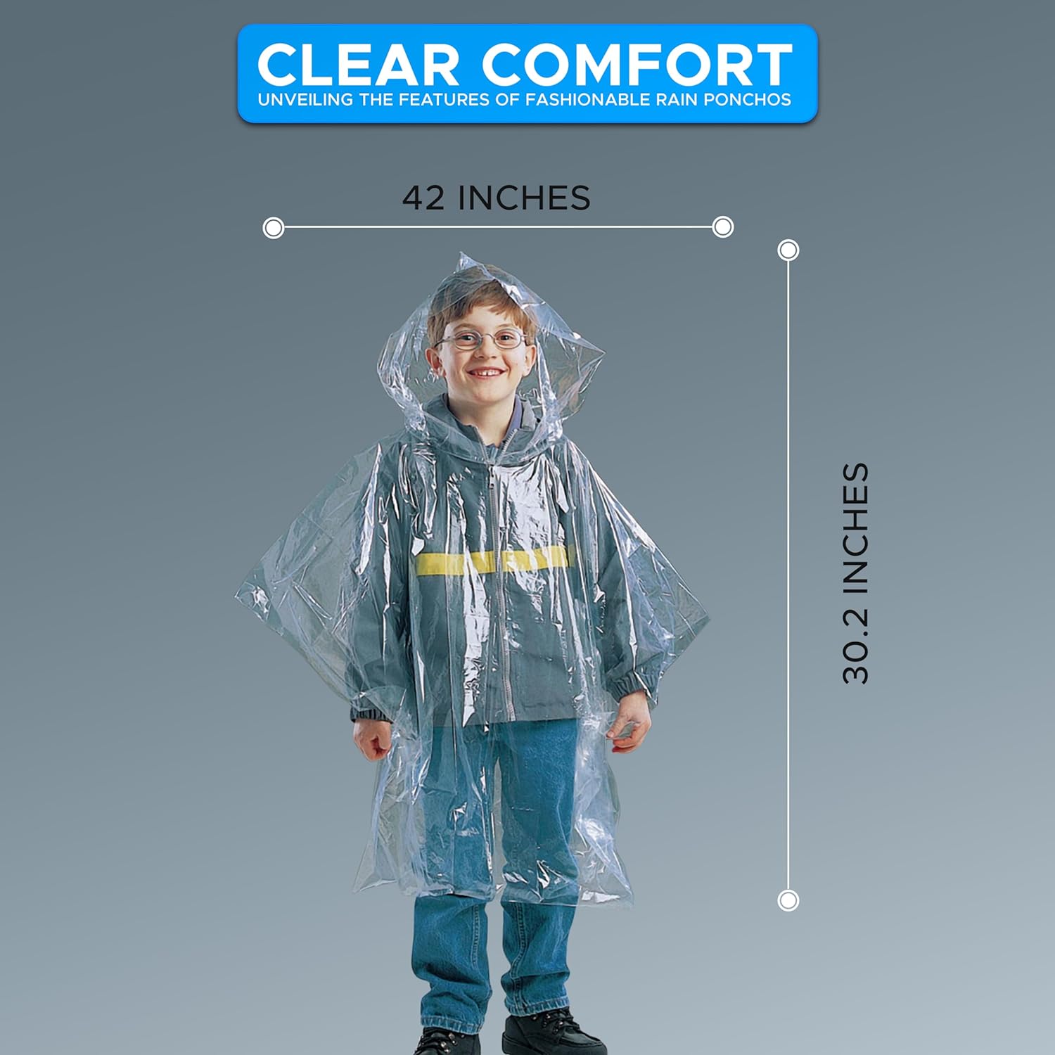 Clear poncho raincoat online