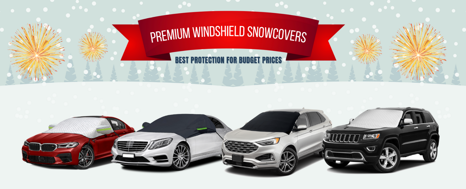 EcoNour Scraper with Snow Cover Standard | Winter Car Essentials for Any Weather | Winter Car Kit for Snow, Frost, & Ice Removal | Snow Car