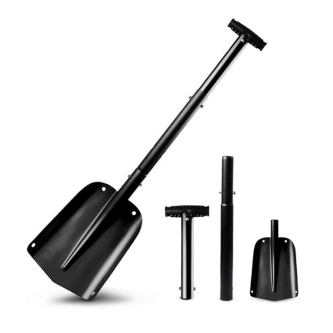 EcoNour Multipurpose Snow Shovel for Car, 32-inch foldable aluminum shovel for snow and sand.