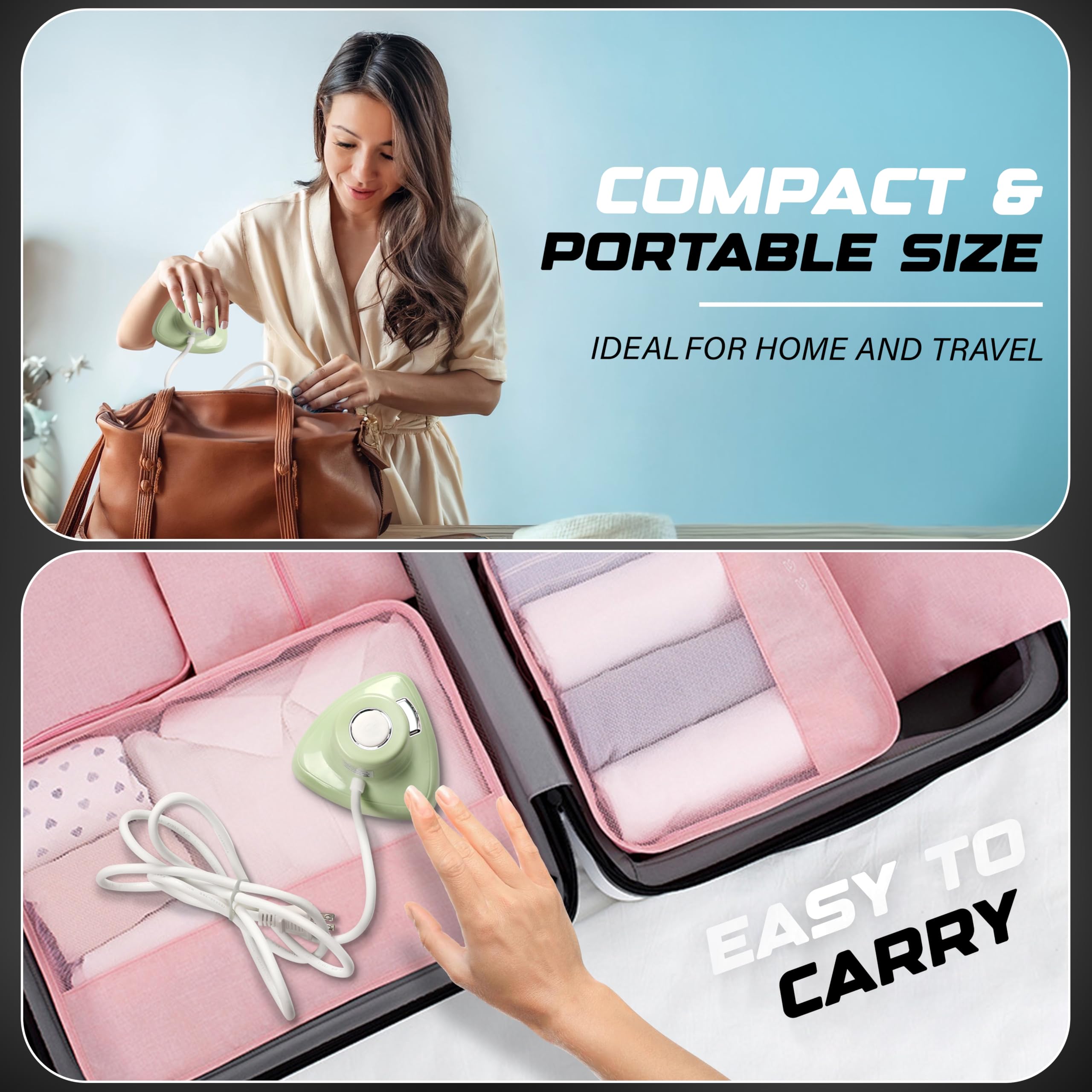 Econour Mini Travel Iron With Steam For Clothes