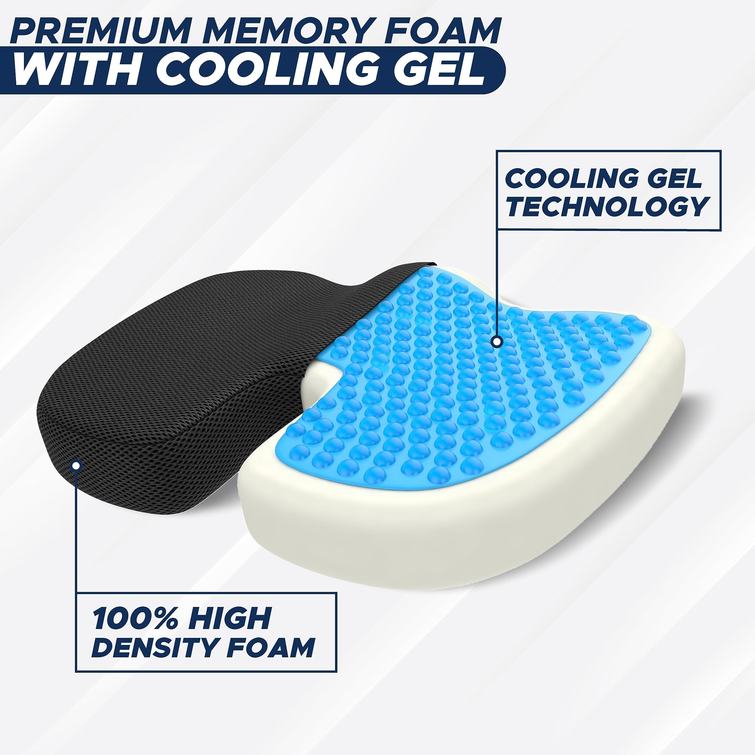 Gel Seat Cushion For Car | Office Chair Cushion| Automobile Seat Cushion