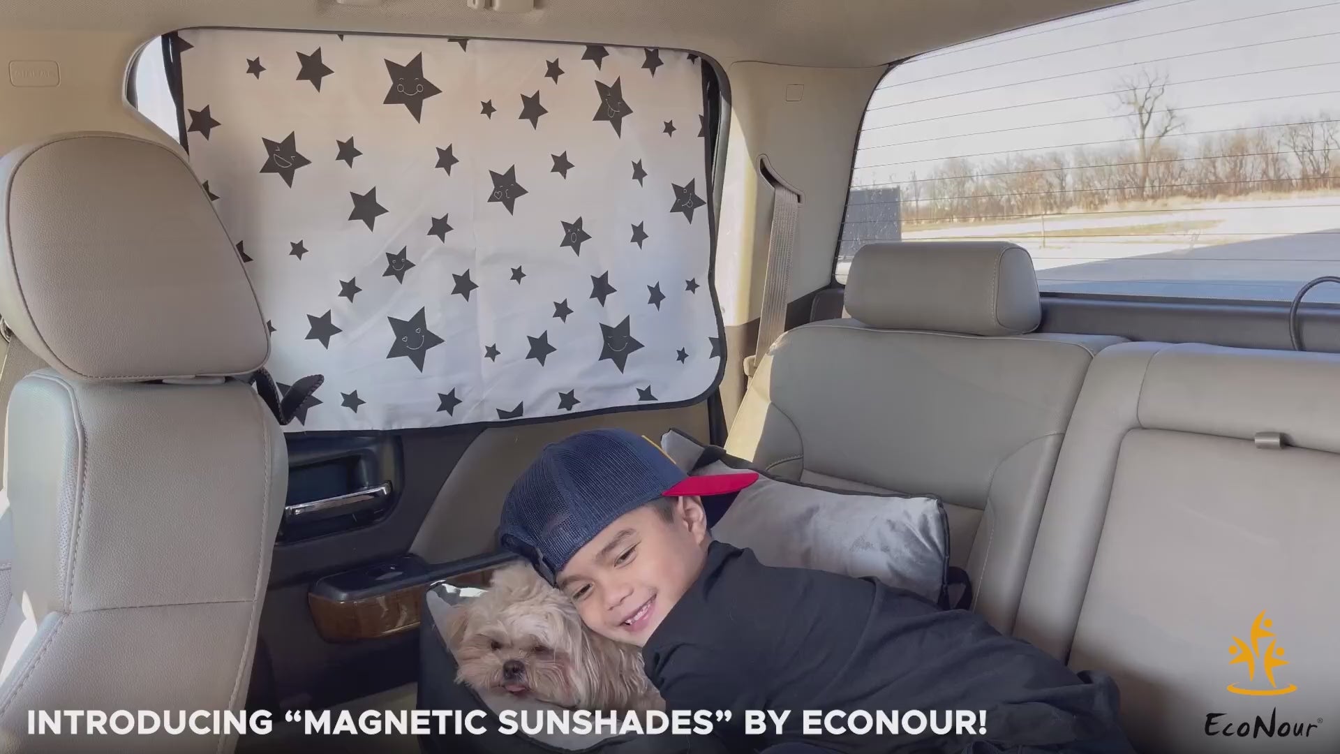 Magnetic Car Window Shades for Baby – 1-Piece Side and Rear Window Sunshade Set  – Blocks Heat, Glare, and 99% UV Rays – Ideal Car Travel Accessories for Baby and Kids