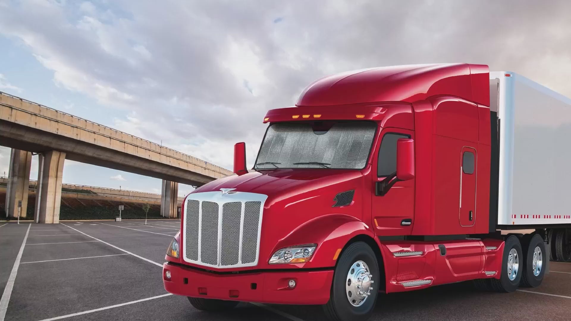 accordion sun shade for truck windshield XXL foldable reflective sun visor protector automotive windshield sun shade for semi trucks big rig trucks and commercial vehicles blocks UV rays reduces heat keeps cab cooler