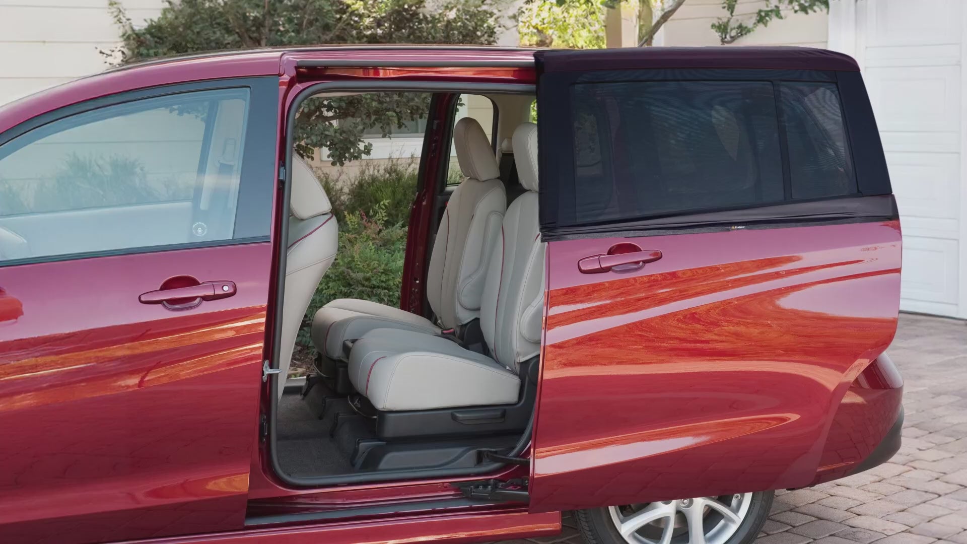 Car window sun shades for MPV and minivan sliding door rear windows 2 pack elastic mesh sunshade for baby toddler kids passenger comfort UV protection heat blocker side window shades automotive accessories privacy screen travel essentials
