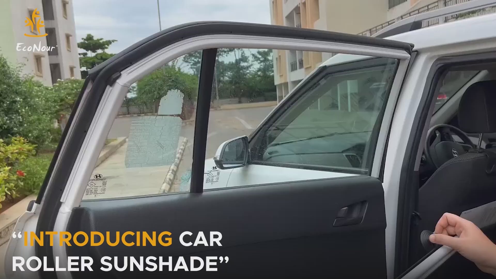 Retractable Car Window Shade for Baby – 2-Pack Sun Blockers with Enchanting Lion Prints (15 x 17 Inches) – Printed Car Window Screens for UV and Heat Protection – Keeps Vehicle Interior Cool and Child-Friendly