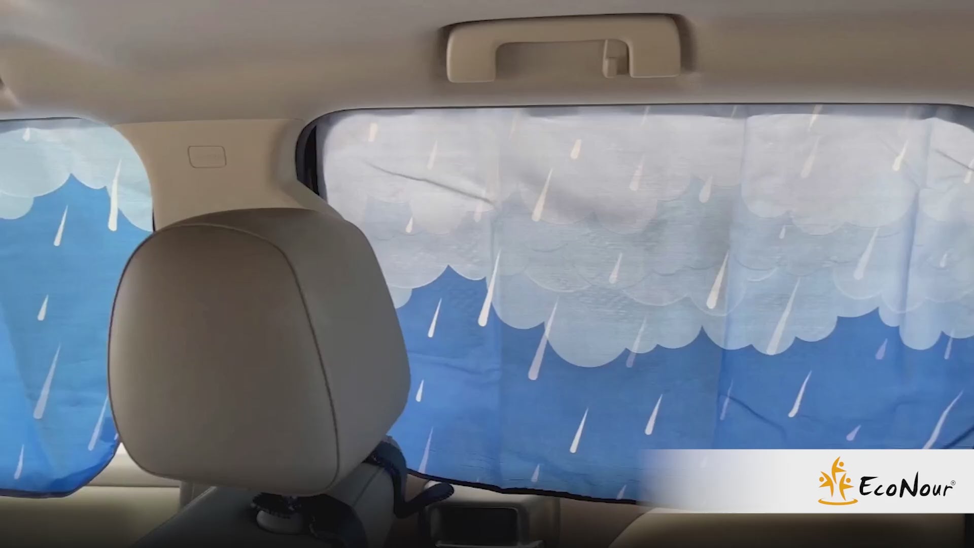 4-pack magnetic car side window sunshades, baby car window shades in blue, blocks direct sunlight and keeps car interior cooler, foldable sun blockers for front and rear side windows, privacy and UV protection for cars, SUVs, and trucks, automotive interior accessory.