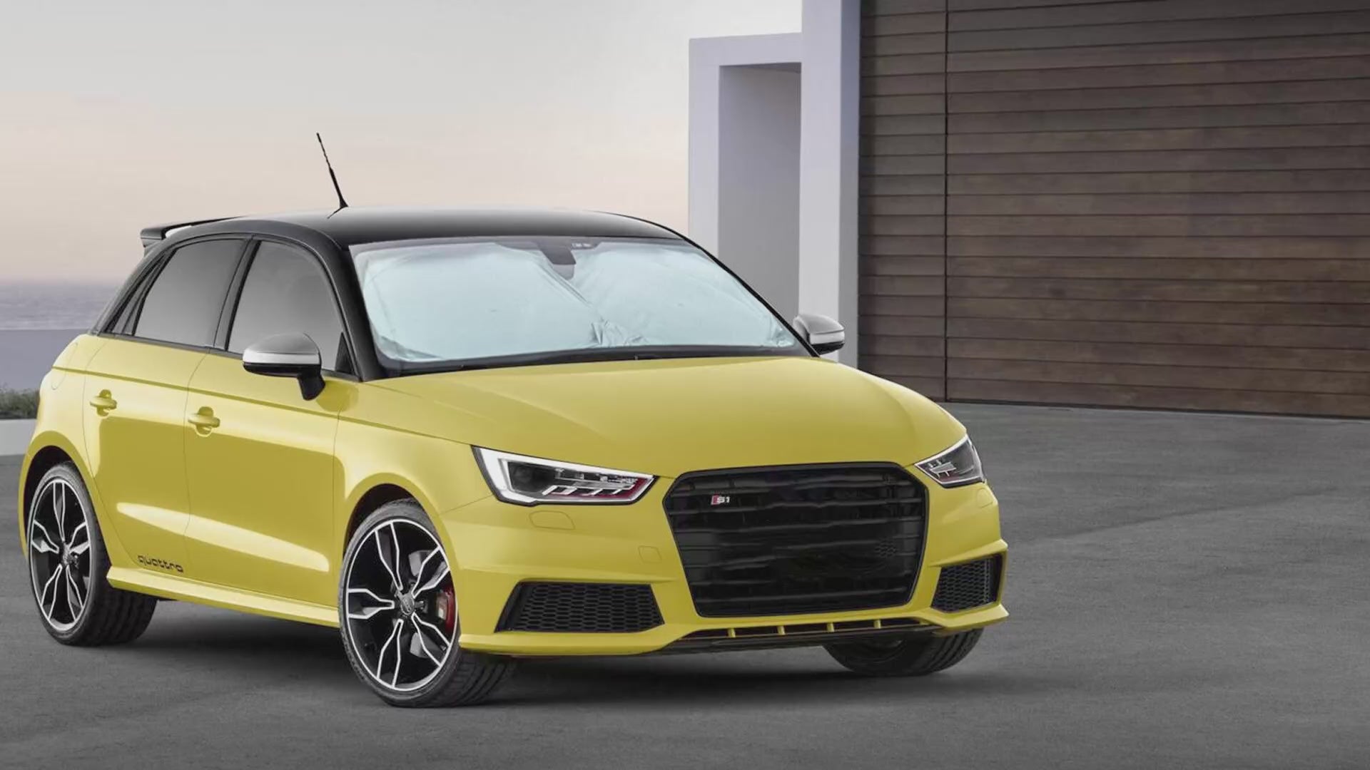 Universal windshield sun shade for car SUV and truck small size 59x29 inches 240T reflective polyester front window sun visor blocks 99% UV rays and heat keeps vehicle interior cool foldable sunshade with storage bag automotive sun protection