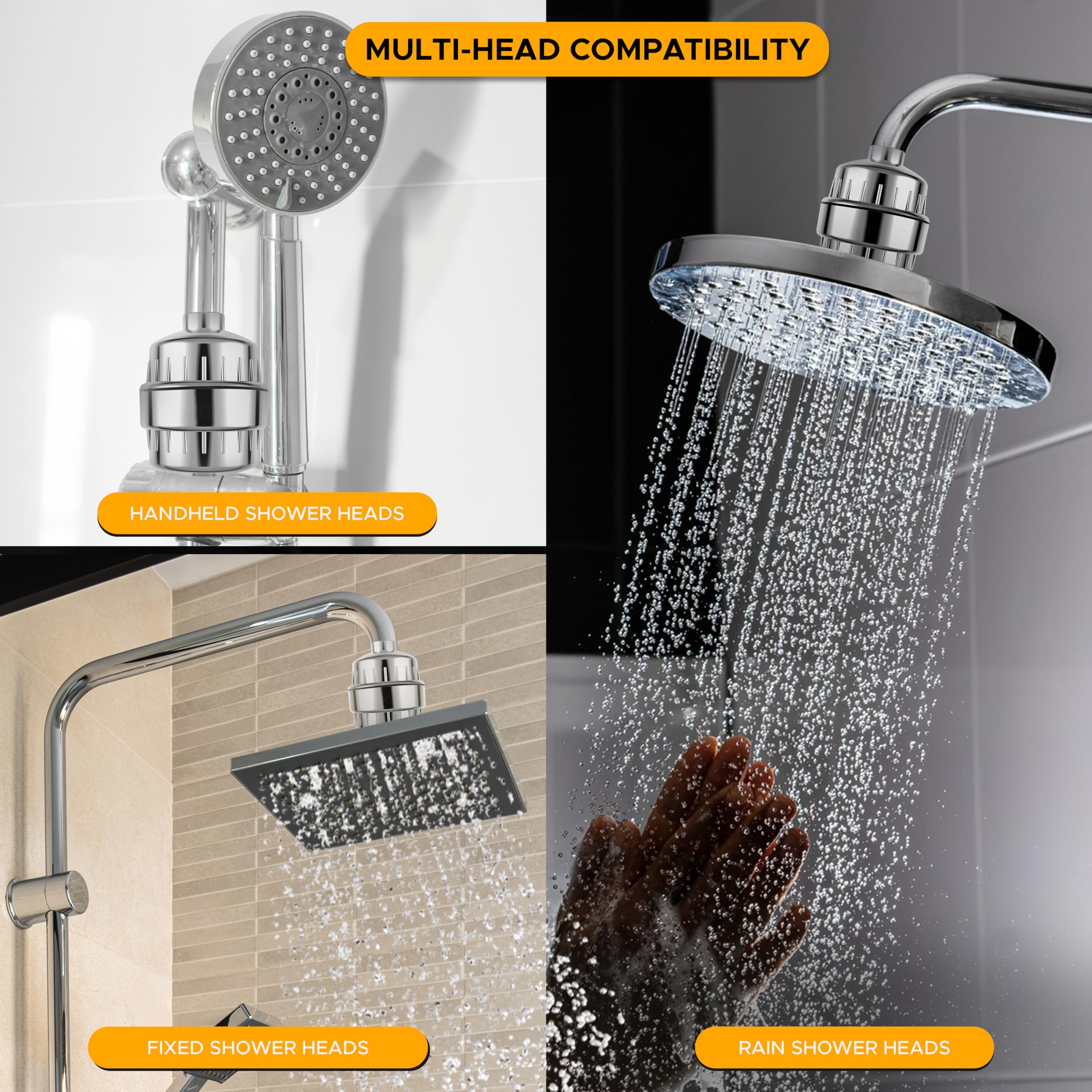 Shower Filter with 20 Stage Filtration compatible with most shower heads