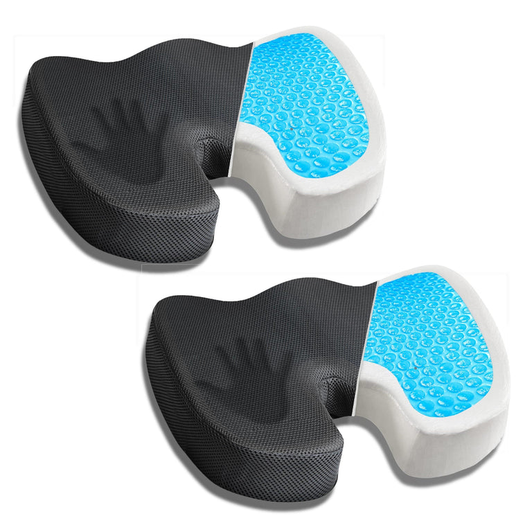EcoNour Gel Seat Cushion for Pressure Relief (2 Pack)